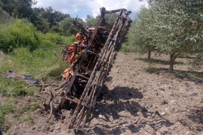 Saruhanlı'da traktör devrildi: 1 ölü