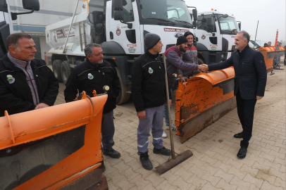 İnegöl Belediyesi ekipleri kar yağışına hazır