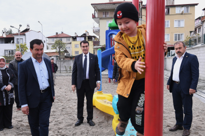 Harmancık ilçesinin ilk parkı Osmangazi Belediyesi’nden