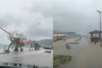 Bursa’da deniz karayla birleşti, yollar göle döndü