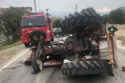 Traktöre otostop çekerek okula giden 5 öğrencinin ölümden döndüğü anlar