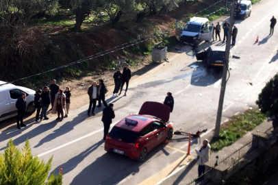 Kafa kafaya çarpıştılar, yaralı kurtuldu