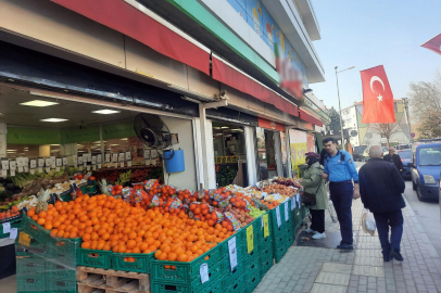 Kaldırım işgaline zabıta denetimi